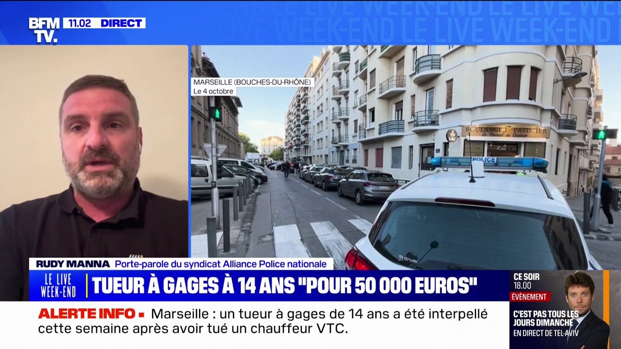 "Les policiers ont besoin d'aide", estime Rudy Manna, porte-parole du syndicat Alliance Police nationale après les assassinats récents à Marseille
