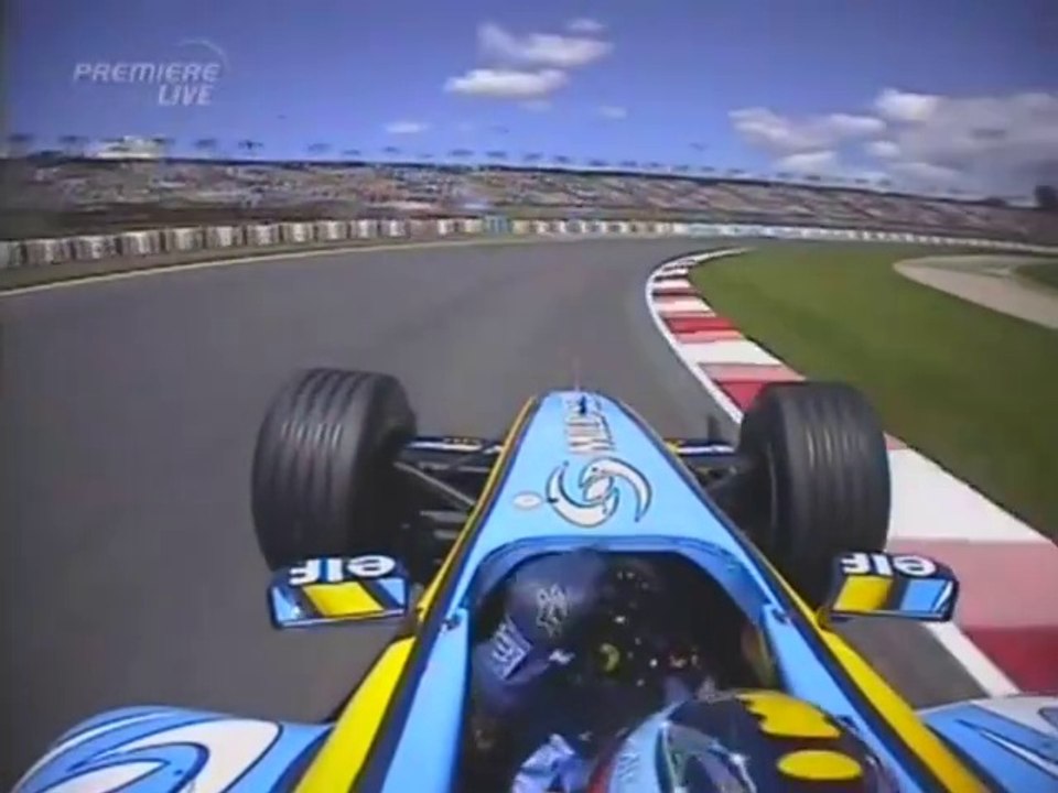 F1 – Fernando Alonso (Renault V10) Onboard – Spain 2004