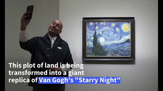 Bosnia park inspired by Van Gogh's 'Starry Night'