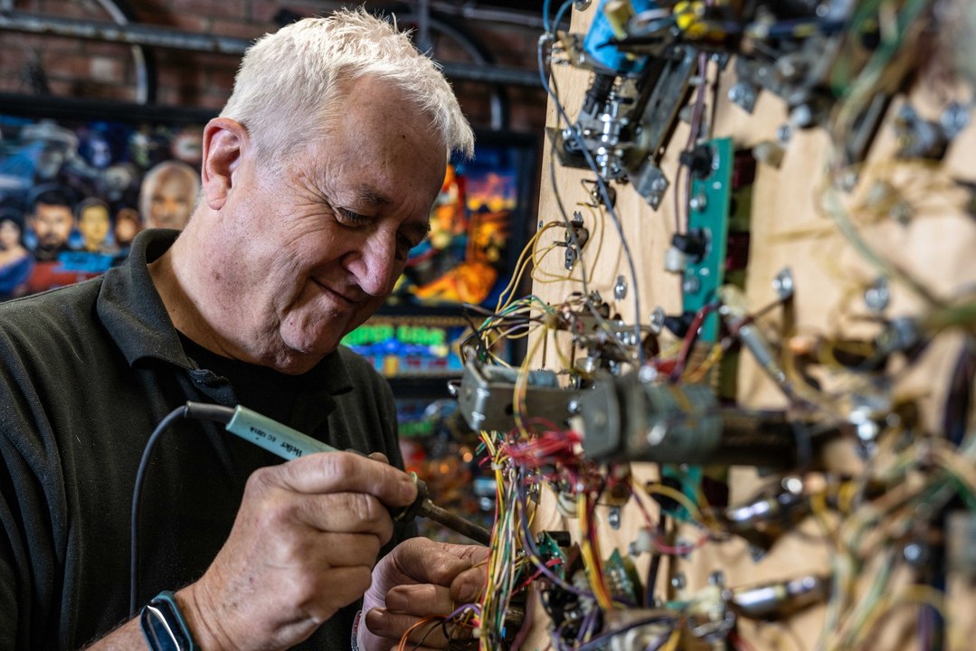 Grandad dubbed 'Dr Pinball' with a four year waiting list to repair machines