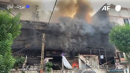 أثار القصف الإسرائيلي على الضاحية الجنوبية لبيروت