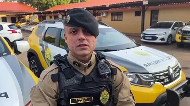 Entrevista com 2º Tenente Alves, do 25º BPM, sobre o derrame de santinhos em Umuarama