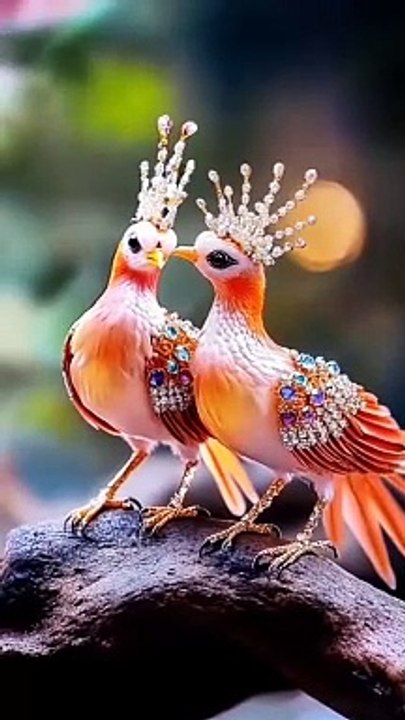 orange little bird,