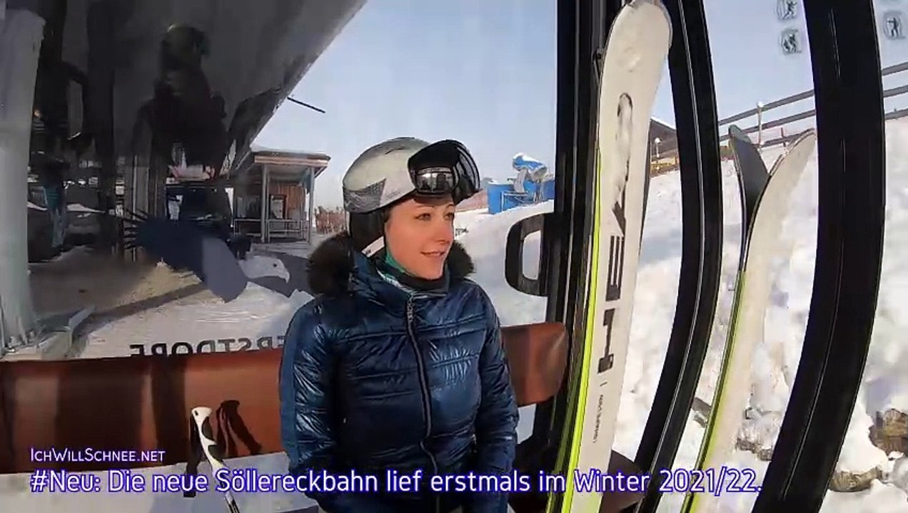 Ski-Reportage mit Tina: Skifahren am Söllereck.