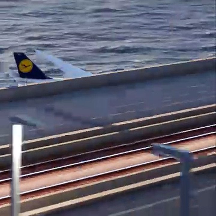 Fehlgeschlagene Landung eines Flugzeugs der Lufthansa Airlines