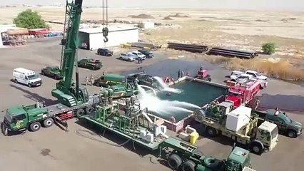 الحرس الوطني نفذ تمرين (سيل) لخطة الأمطار بالتعاون مع شركة نفط الكويت