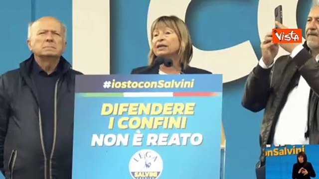 Open Arms, Tesei a Pontida: Siamo vicini a Salvini a processo per aver difeso i confini