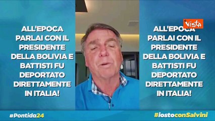 Скачать видео: Bolsonaro ricorda Battisti: 