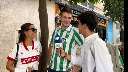 Derbi en Pareja: Aficionado Bético y Sevillista Disfrutan Juntos