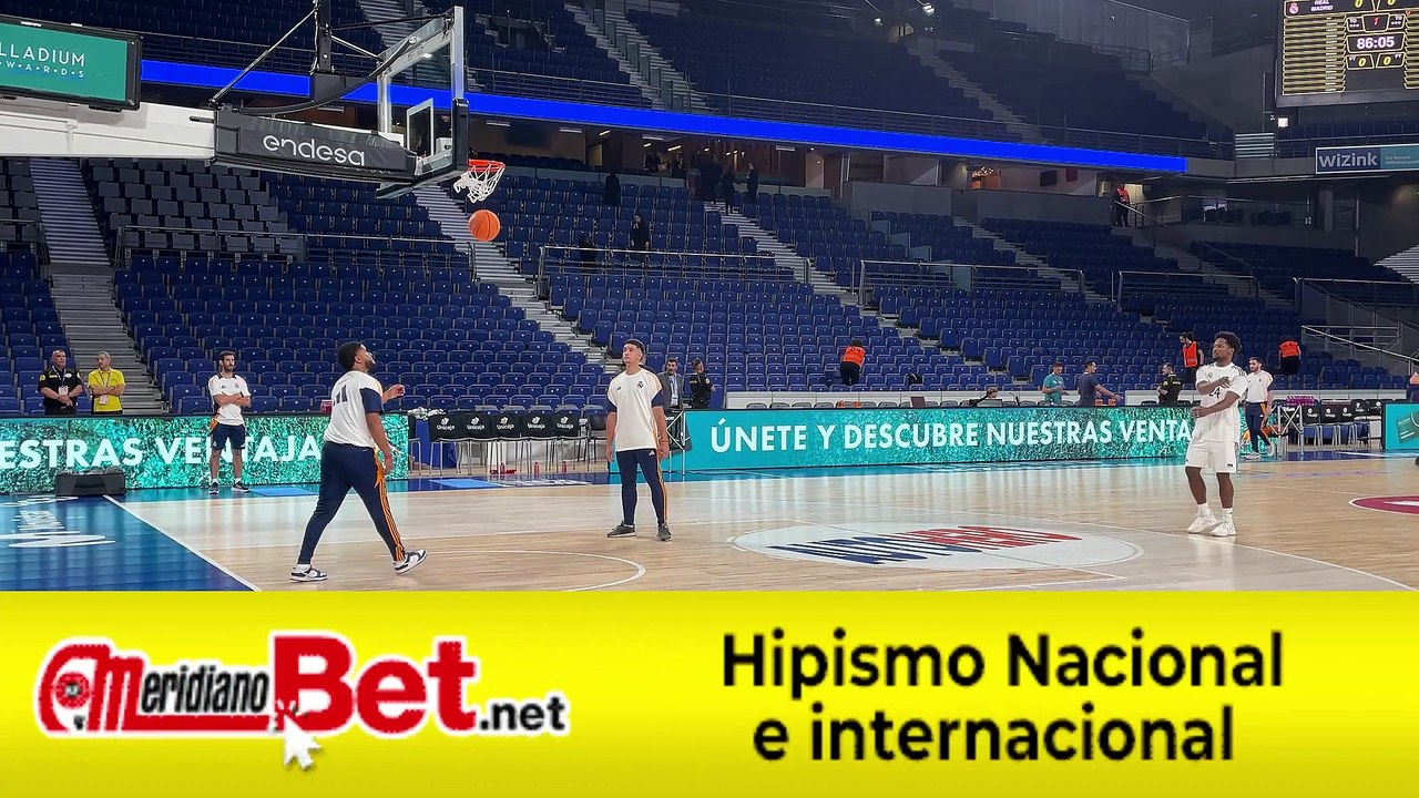 ¡Calentamiento del Real Madrid!