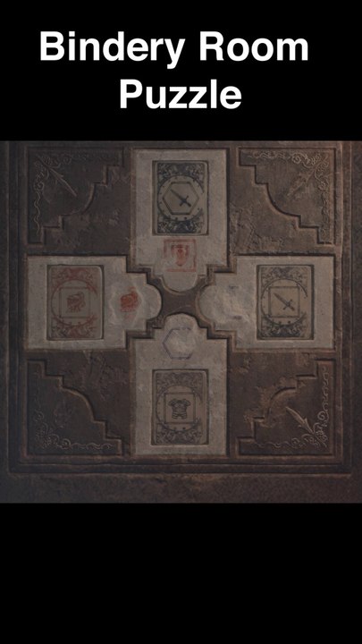 Bindery Room Puzzle (Lithographic Stones) #residentevil4remake #gamestyphoon #BinderyRoomPuzzle #Leon #shorts #Puzzle