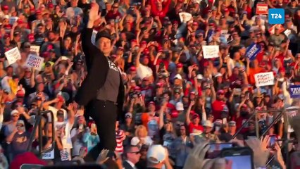 Elon Musk, Trump’ın suikast girişimine uğradığı alanda tekrar düzenlediği mitinge katıldı