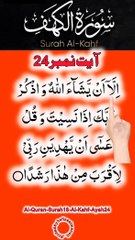 Al-Quran - Surah 18 - Al-Kahf - Ayah 24 | daily quran tilawat | hafiz salman ali