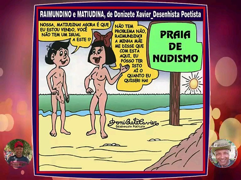 RAIMUNDINO E MATIUDINA - PRAIA DE NUDISMO, de Donizete Xavier