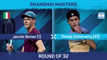 Sinner rallies from a set down to beat Etcheverry in Shanghai