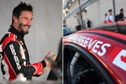 Keanu Reeves debuta como piloto profesional y casi sufre un accidente