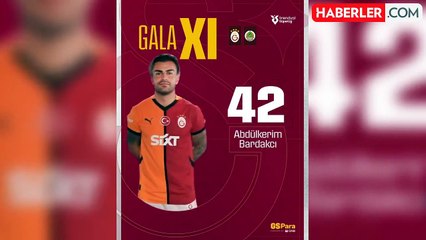 Galatasaray-Alanyaspor maçının ilk 11'leri açıklandı