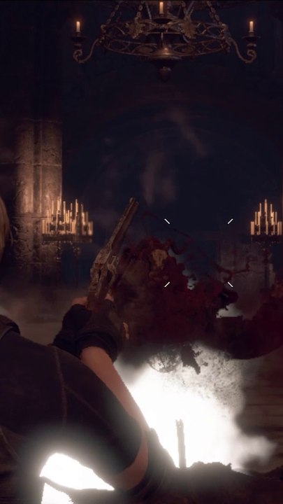 Leon Kill Red Zealots with knife in a single stab #residentevil4remake #gamestyphoon #shorts #RedZealot #reels #Leon