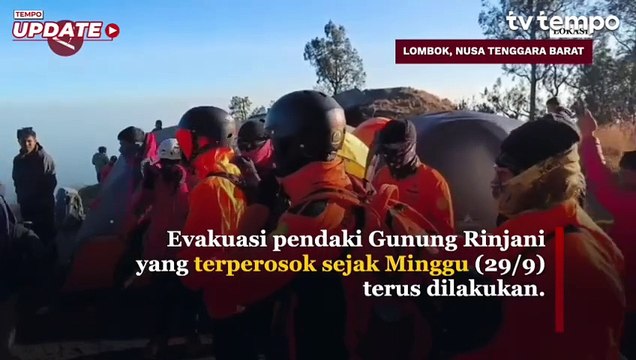 Tim SAR Mataram Evakuasi Pendaki yang Jatuh di Lereng Gunung Rinjani