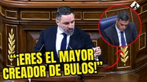 Abascal apabulla a Sánchez por ser el mayor creador de “bulos, mentiras y patrañas”