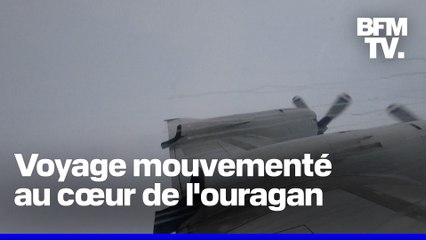 Un équipage secoué alors qu'ils survolent l'ouragan Milton pour collecter des données