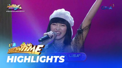 Скачать видео: It's Showtime: HUMATAW LIKE ITS YOUR LAST with ‘Blackpink Lisa’ ng Antique! (Kalokalike)