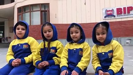 UKG children presenting play on theme ‘ Save  Water’ in French