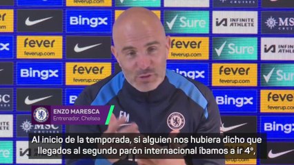 Maresca contento con la cuarta posición del Chelsea