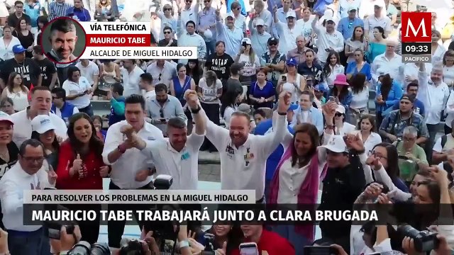Mauricio Tabe, alcalde de la Miguel Hidalgo, aseguró que habrá unidad con Clara Brugada