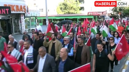 Iğdır'da Filistin'e Destek Yürüyüşü Düzenlendi