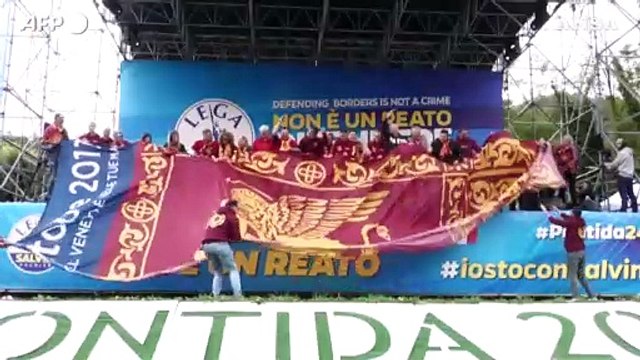 Lega, la giornata a Pontida con Salvini, Vannacci e Orban