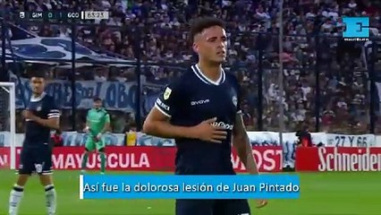 Así fue la dolorosa lesión de Juan Pintado