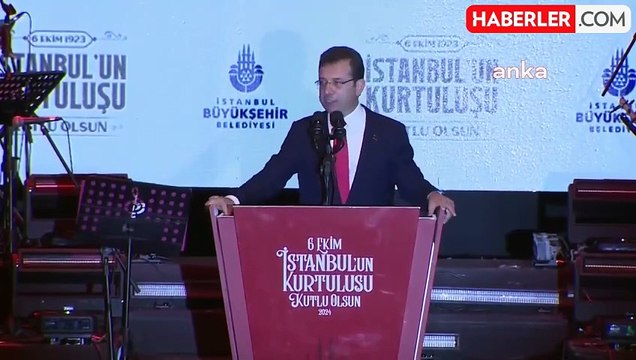 İstanbul'un Kurtuluşu Kutlaması... İmamoğlu: Cumhuriyetten ve Demokrasiden, Laiklikten ve Hukukun Üstünlüğünden Asla Vazgeçmeyin