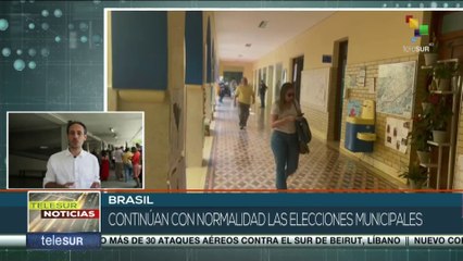 Continúan elecciones municipales en Brasil