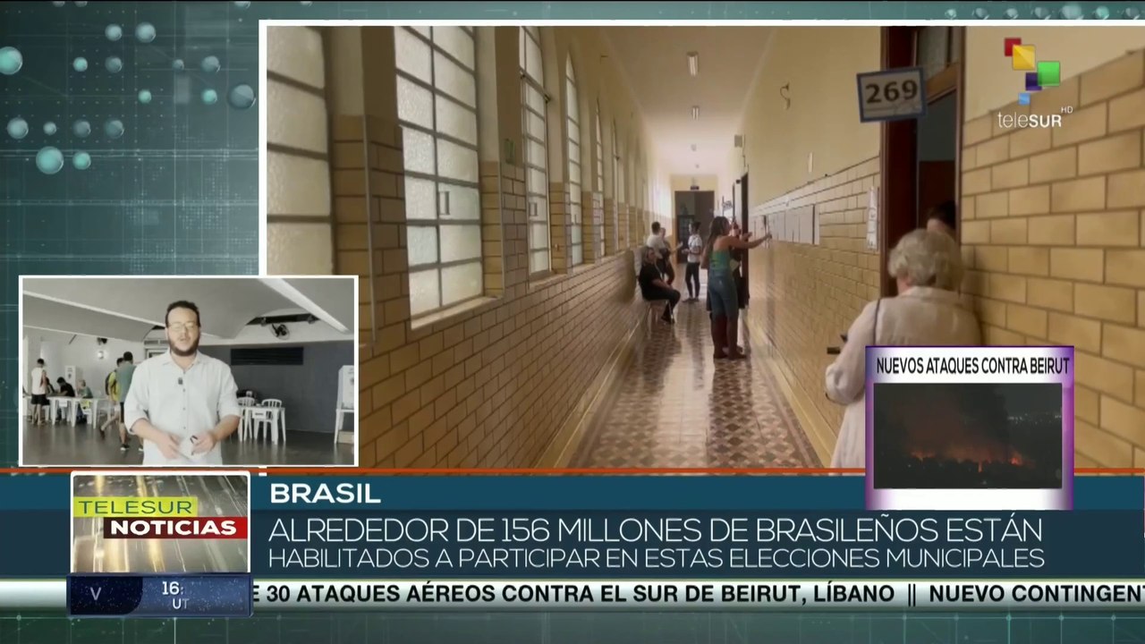 En Brasil continúan las votaciones en los comicios municipales