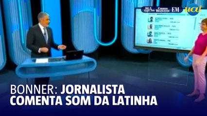 William Bonner explica som de latinha abrindo da cobertura das eleições de 2022
