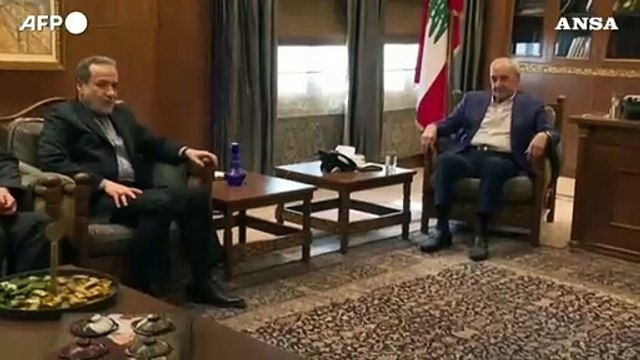Beirut, il ministro degli Esteri iraniano promette ii sostegno di Teheran a Hezbollah