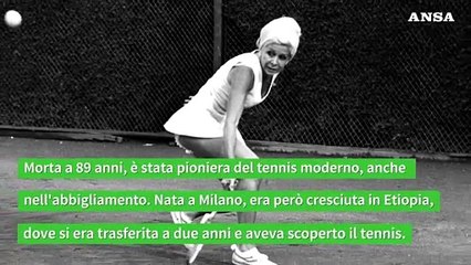 Addio a Lea Pericoli, il tennis piange 'la Divina'