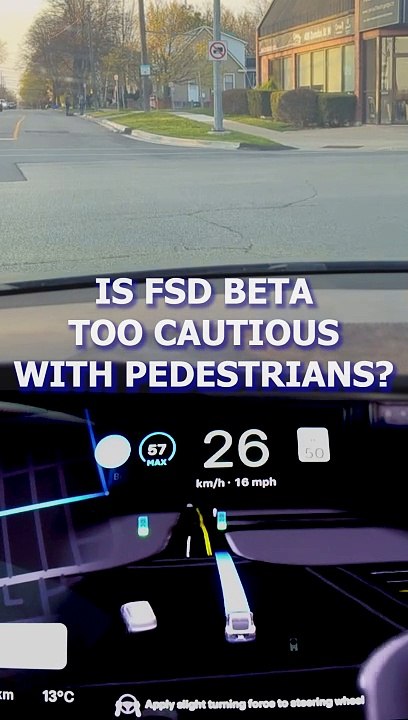 Is FSD too cautious with pedestrians?