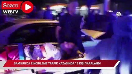 Samsun’da zincirleme kaza: 13 yaralı