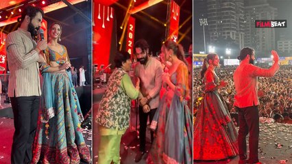 Rajkumar Rao Tripti Dimri का Video Viral, Falguni Pathak के Concert में Film Promote करने पहुंचे