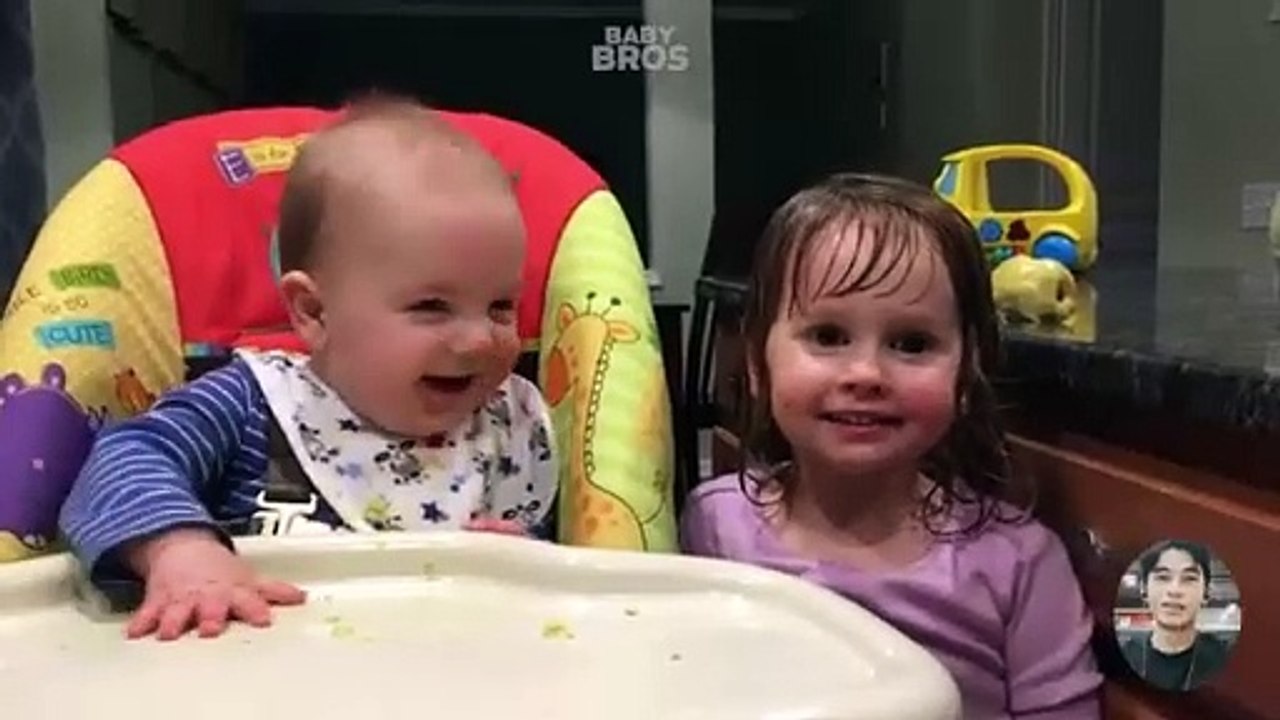 Adorable Baby Siblings Protect Each Other