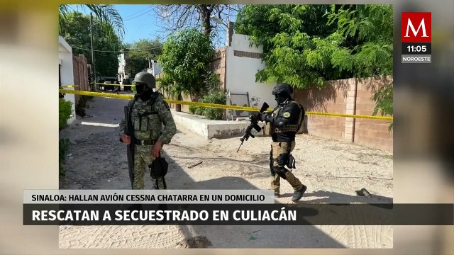 Hallan avioneta Cessna durante operativo de rescate por secuestro en Culiacán