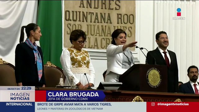 Clara Brugada rinde protesta como jefa de gobierno de CDMX