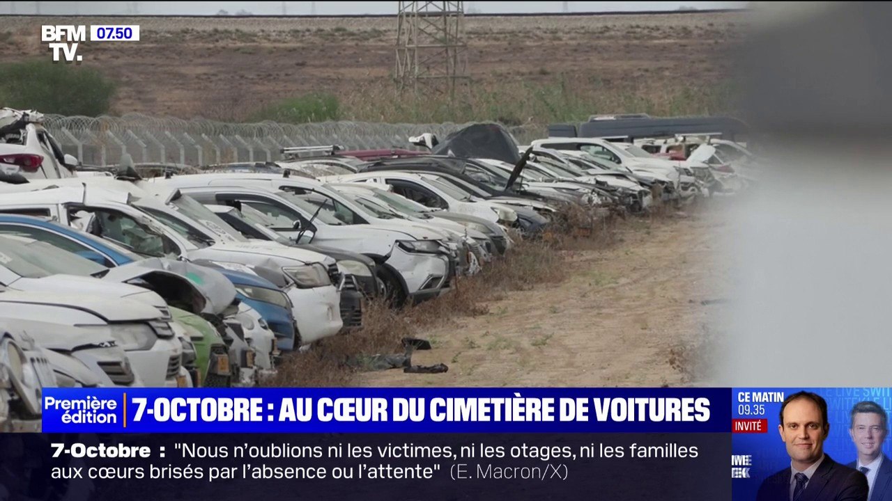 Au cœur d'un cimetière de voitures des victimes...