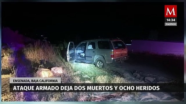 Ataque armado deja dos muertos y ocho personas heridas en Baja California