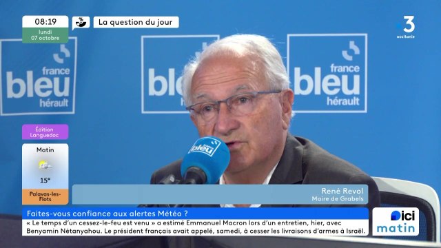 René Revol, maire de Grabels