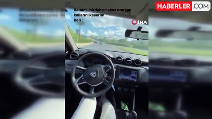 Trafik magandası diziyle makas atarak tehlike yarattı