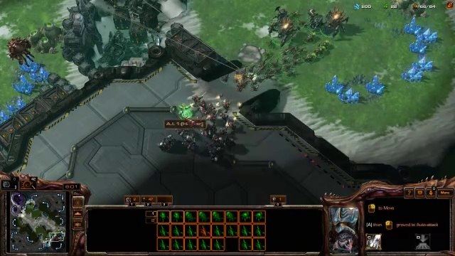 [StarCraft 2] No.0283 Great-Level ZERG v.s Harder A.I, WIN [2-Base Ravager-Ling Attack or Queen-Bane Control-Plan].CUT.01'17.333-09'24.333