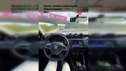 Trafik magandası diziyle makas attı, o anları paylaştı